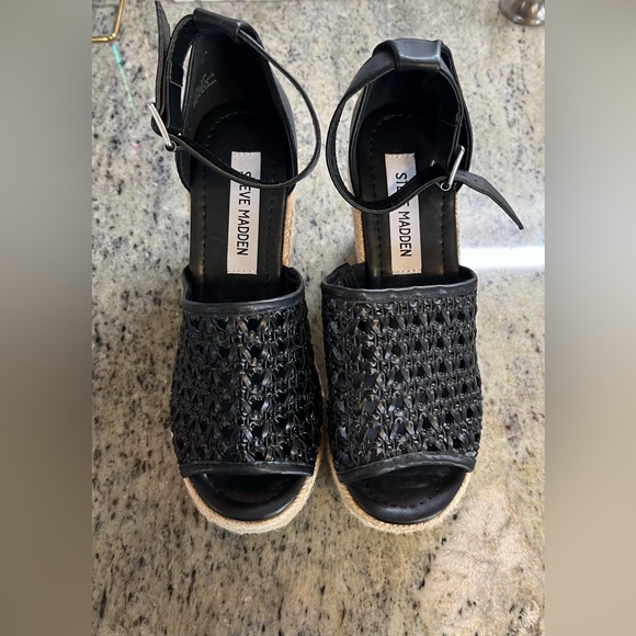 Steve Madden Shoes Steve
Madden Joni Black Espadrille size 5.5M - Picture 1 of 15